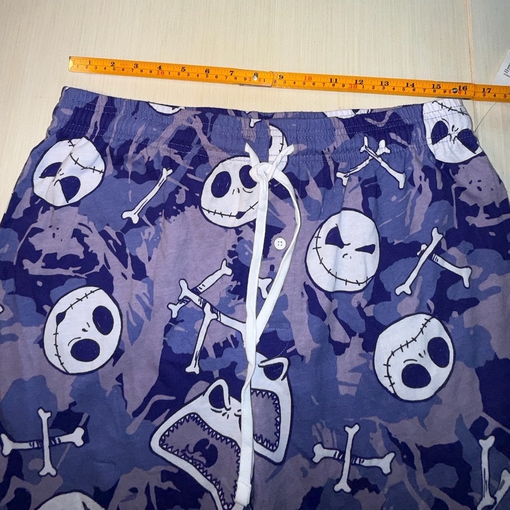 Disney Nightmare Before Christmas Jack Skellington Camo Pajama Pants Purple L - Picture 5 of 7